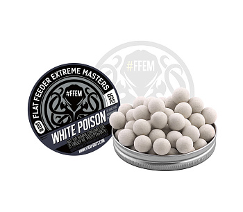 Бойлы плавающие FFEM Baits   White Poison 10мм 25 г (Кальмар-Скопекс) 