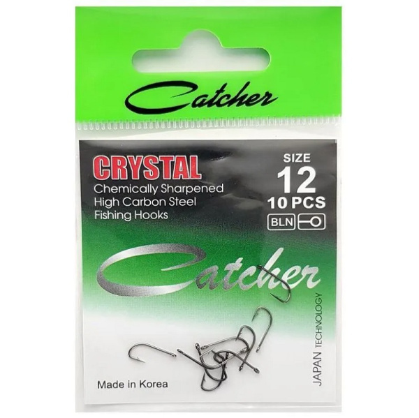Крючки Catcher CRYSTAL Size 12 Черный никель