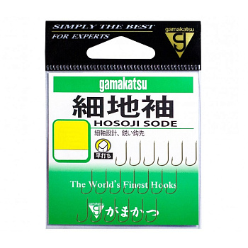 Крючки с лопаткой Gamakatsu Hosoji Sode  Size 4  с бородкой