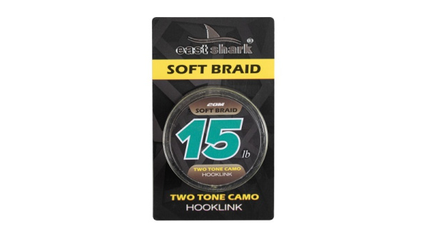 Поводковый материал мягкий EastShark TWO TONE  20м 15lb (Camo)