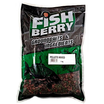 Пеллетс Fishberry медленнорастворимый Mixed MIX 1 кг (Рыбный)   