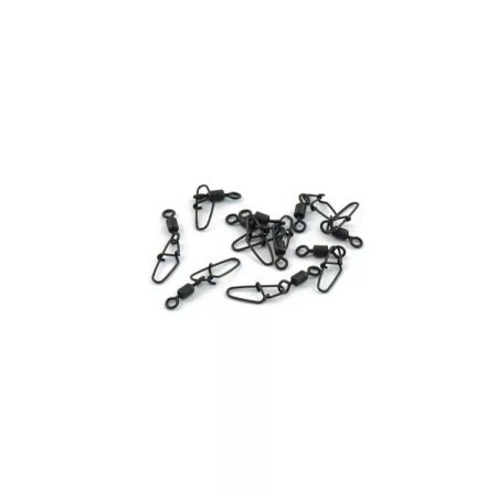Застежка с вертлюгом Caiman 216017 black mat №8, 10шт1