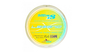Плетеный шнур EastShark Legend X8  150м 9,4кг/0,12мм (Желтый) 