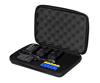Набор электронных сигнализаторов  с пейджером 3+1 (в кейсе) Carp Pro RAM XD Multicolor