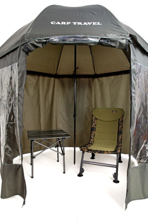 Зонт рыболовный Carptravel (с тентом) 1