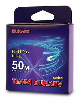 Поводочная леска Dunaev Team Dunaev  50м 3,17кг/0,215мм. (Прозрачный) 
