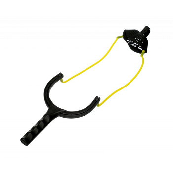 Рогатка для прикормки   F-fishing Catapult With Yellow Medium Elastic 20 - 35м
