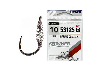 Крючки с колечком Owner Spring Chinu Size 10 Никель 