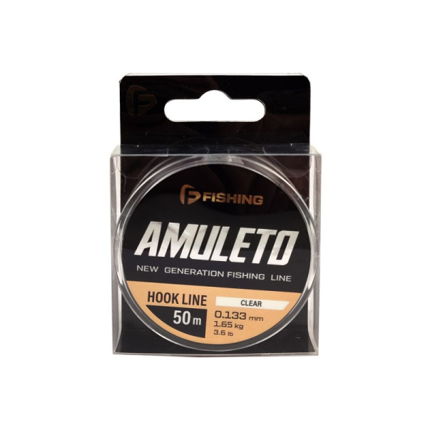 Леска F-fishing Amuleto  50м 1,65кг 0,133мм (Clear) 1