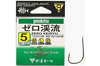 Крючки с лопаткой Gamakatsu A1 Zero Keiryu Size 5  с бородкой