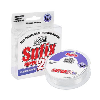 Повод. мат. флюрокарбоновый Sufix Super 21 Fluorocarbon  150м 6,5кг/0,28мм Прозрачный 