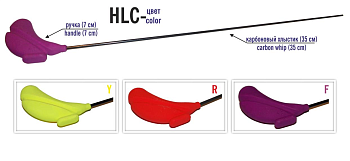 Удилище зимнее (блеснилка) Bravo Fishing HLC-G хлыст 35см  