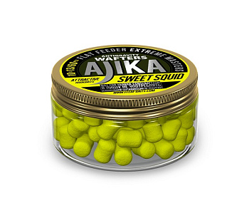 Бойлы нейтральные FFEM Baits Ajika Wafters  Sweet Squid 10x13мм  60 г (кальмар и фрукты) 