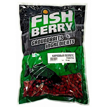 Пеллетс Fishberry Carp pellets Robin Red  10мм 1 кг (Робин Рэд)   Красный