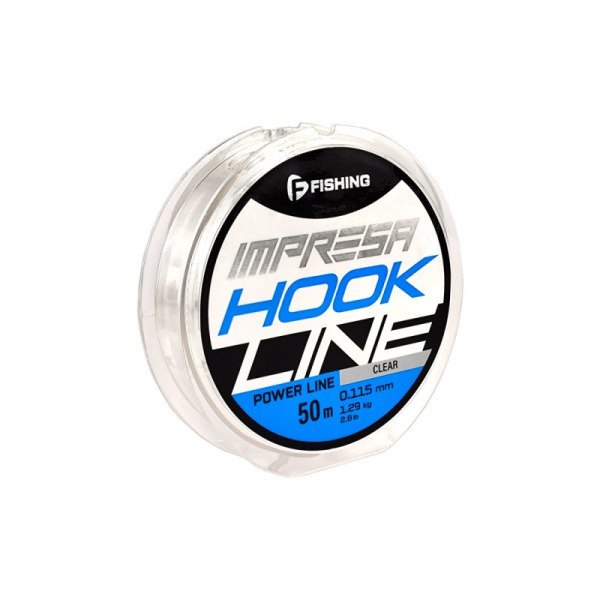 Леска F-fishing Impresa Hook Line  50м 1,29 кг0,115мм (Clear)