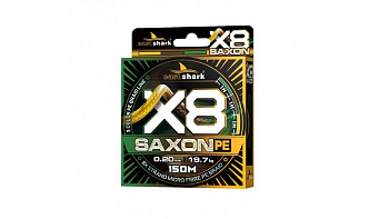 Плетеный шнур EastShark Saxon PE X8  150м 11,4кг/0,12мм (3color) 