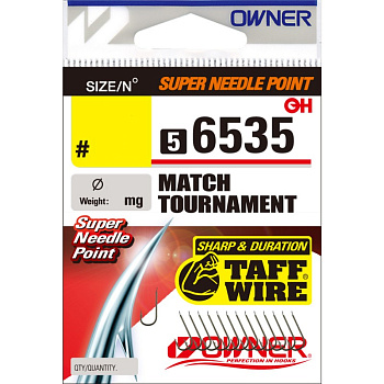 Крючки с лопаткой Owner Match Tounament Size 14 Brown 