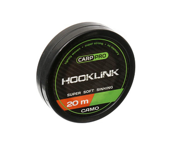 Повод. мат. без оболочки Carp Pro Sinking Hooklink  20м 10lb/ (Camo ) 