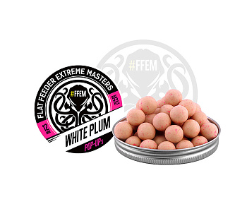 Бойлы плавающие FFEM Baits   White Plum 12мм 40 г (Белая слива) 