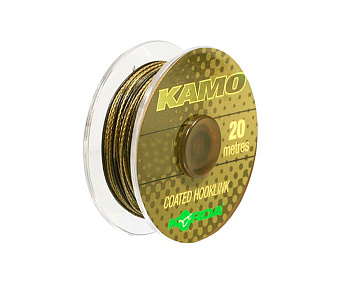 Повод. мат. в оболочке Korda Kamo Coated Hooklink  20м 15lb/ (Camo) 