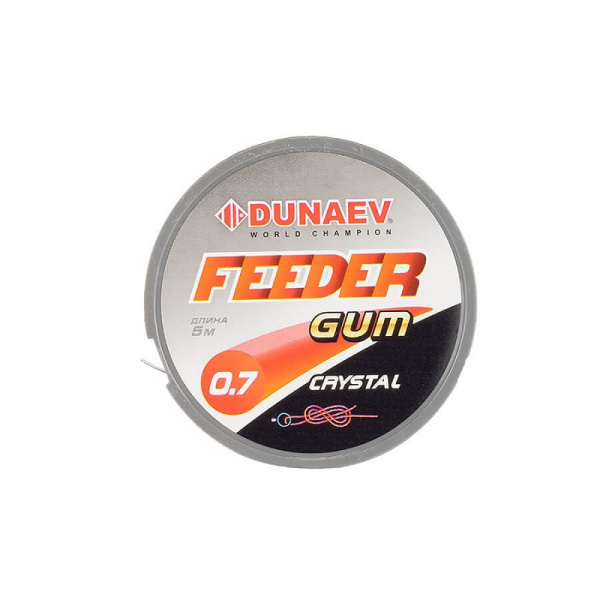 Резина для фидерной оснастки Dunaev Feeder Gum Clear  5м 0,70мм (1