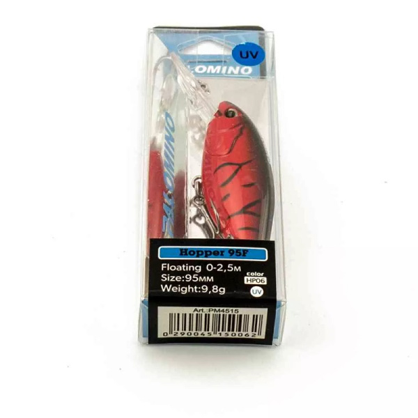 Воблер Palomino Hopper 95F 9,8гр 0-2,5м цвет 6 UV 3