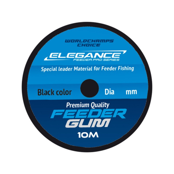 Амортизатор для фидера Elegance Feeder Feeder Gum  10м 0,60мм (Черный)