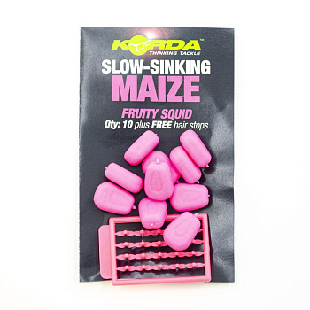 Кукуруза силиконовая медленно тонущая Korda Corn Slow Sinking Pink (Розовый) 