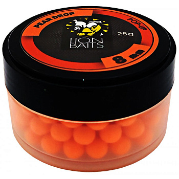 Бойлы плавающие Lion Baits   Pear Drop 8мм 25 г (Кислая груша) 
