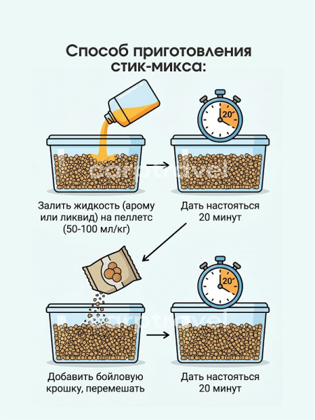Пеллетс Carptravel Pellets Method stick 2-4 мм 600 г (МЕТОД СТИК)   Темный2