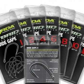 Крючки Korda Wide Gape  Size 2 Тефлон 