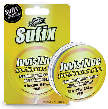 Леска Sufix Invisiline  20м 4,5кг/0,37мм Прозрачный 