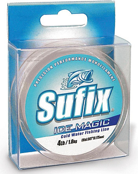 Леска зимняя Sufix Ice Magic   50м 1,8кг/0,115мм (Прозрачный) 
