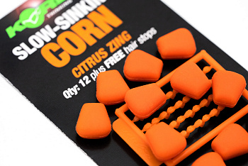 Имитационная приманка медленно тонущая Korda Slow Sinking Corn Citrus Zing Orange (Оранжевый) 