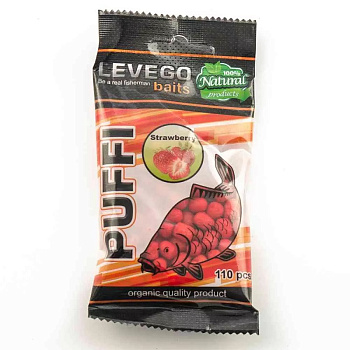Воздушное пенотесто PUFFI  Levego baits Клубника (Красный) 