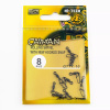 Застежка с вертлюгом Caiman 216017 black mat №8, 10шт