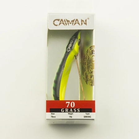 Блесна незацепляйка Caiman Grass 70 мм 14гр. color 047 латунь 4