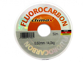 Леска Climax Fluorocarbon Тонущий 50м 12,3кг/0,45мм Прозрачный 