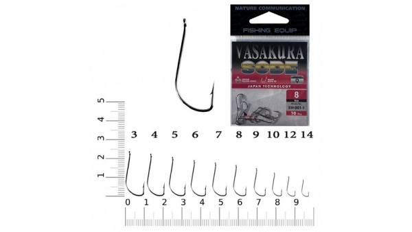 Крючки с колечком EastShark  NEW Vasakura SODE Size 12
