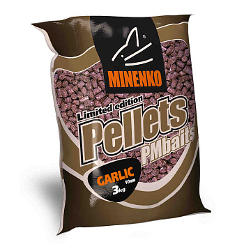 Пеллетс Minenko PMbaits Garlic 10мм 3 кг (Чеснок)   Серый