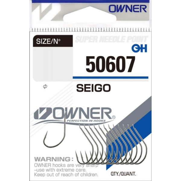 Крючки с лопаткой Owner Seigo Size 10 Никель с бородкой