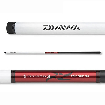 Удочка б/к Daiwa Ninja Tele-Pole 5м/до 25 гр Телескопическое