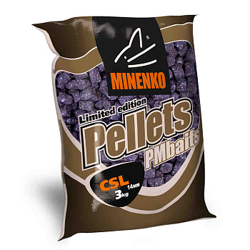 Пеллетс Minenko PMbaits CSL 14мм 3 кг (Без вкуса)   Меланжевый