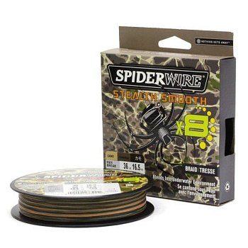 Плетеный шнур SpiderWire Smooth 8 Moss Green  150м 23,6кг/0,23мм (Камуфляжная) 