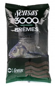 Прикормка фидерная Sensas 3000 Super Bremes Noir  1 кг (Лещ) 