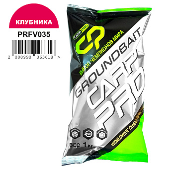 Прикормка фидерная Carp Pro Grounbait Strawberry 1 кг (Клубника) 