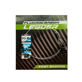 Поводок F-fishing Leader Fluorocarbon 30см / 0,65 мм 16,8кг  2шт