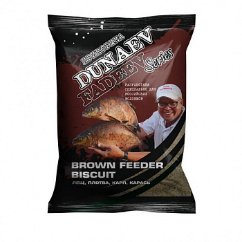 Прикормка фидерная Dunaev - Fadeev Feeder Brown Biscuit 1 кг (Шоколадный Бисквит) 