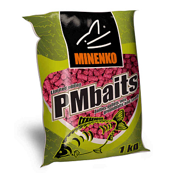 Пеллетс Minenko PMbaits Strawberry 10мм 1 кг (Клубника)   Красный