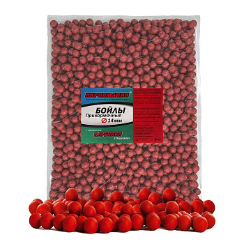 Бойлы тонущие Carpomaniya  Sinking 14мм 3 кг (Клубника) 